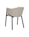 SILLA BEIGE TEJIDO-METAL 54 X 60 X 78 CM