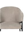 SILLA BEIGE TEJIDO-METAL 54 X 60 X 78 CM