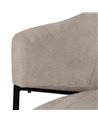 SILLA BEIGE TEJIDO-METAL 54 X 60 X 78 CM