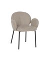SILLA BEIGE TEJIDO-METAL 66 X 60 X 79 CM