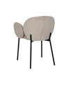 SILLA BEIGE TEJIDO-METAL 66 X 60 X 79 CM