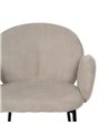 SILLA BEIGE TEJIDO-METAL 66 X 60 X 79 CM