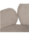 SILLA BEIGE TEJIDO-METAL 66 X 60 X 79 CM