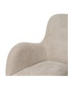 SILLA BEIGE GIRATORIO TEJIDO-METAL 62 X 65 X 82 CM