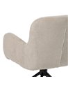 SILLA BEIGE GIRATORIO TEJIDO-METAL 62 X 65 X 82 CM