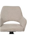 SILLA BEIGE GIRATORIA TEJIDO-METAL 59,50 X 62 X 83,50 CM