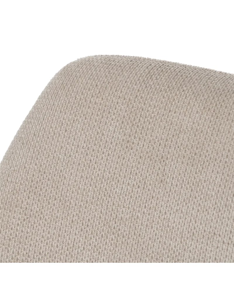 SILLA BEIGE GIRATORIA TEJIDO-METAL 59,50 X 62 X 83,50 CM