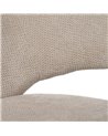 SILLA BEIGE GIRATORIA TEJIDO-METAL 59,50 X 62 X 83,50 CM