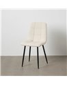 SILLA BLANCO TEJIDO-METAL CONTRACT 44 X 42 X 89 CM