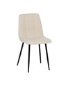 SILLA BLANCO TEJIDO-METAL CONTRACT 44 X 42 X 89 CM
