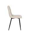 SILLA BLANCO TEJIDO-METAL CONTRACT 44 X 42 X 89 CM
