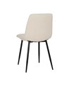 SILLA BLANCO TEJIDO-METAL CONTRACT 44 X 42 X 89 CM