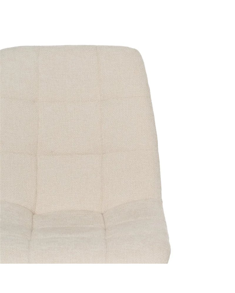 SILLA BLANCO TEJIDO-METAL CONTRACT 44 X 42 X 89 CM