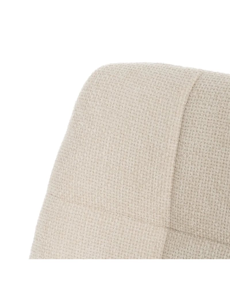 SILLA BLANCO TEJIDO-METAL CONTRACT 44 X 42 X 89 CM