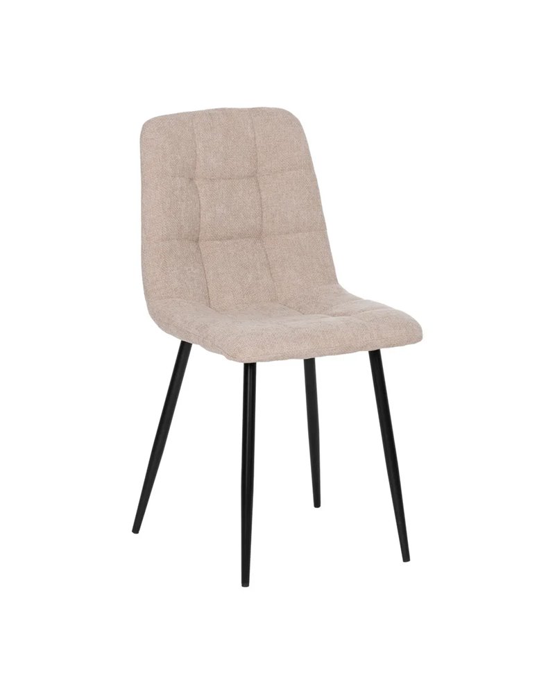 SILLA BEIGE TEJIDO-METAL CONTRACT 44 X 42 X 89 CM