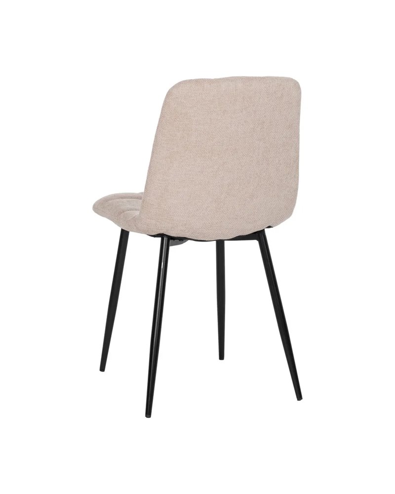 SILLA BEIGE TEJIDO-METAL CONTRACT 44 X 42 X 89 CM