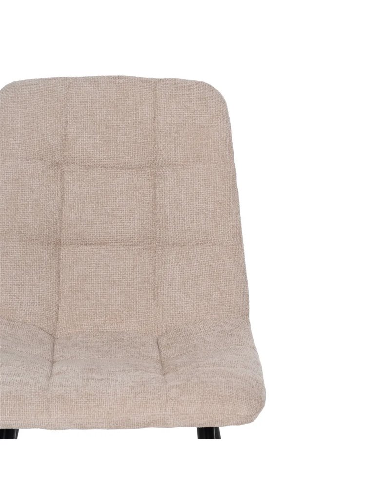 SILLA BEIGE TEJIDO-METAL CONTRACT 44 X 42 X 89 CM