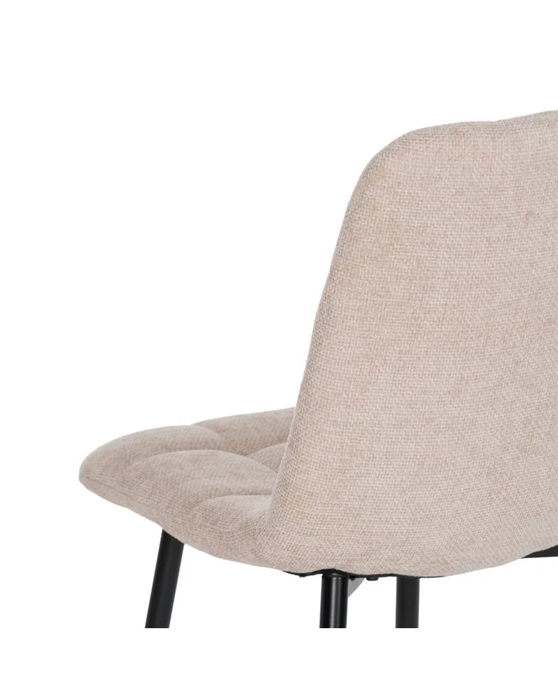 SILLA BEIGE TEJIDO-METAL CONTRACT 44 X 42 X 89 CM