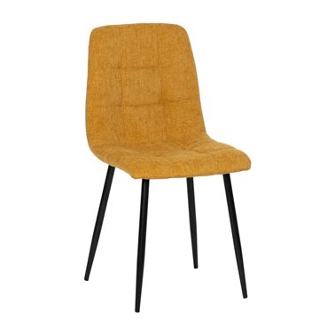 SILLA AMARILLO TEJIDO-METAL...
