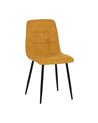 SILLA AMARILLO TEJIDO-METAL CONTRACT 44 X 42 X 89 CM