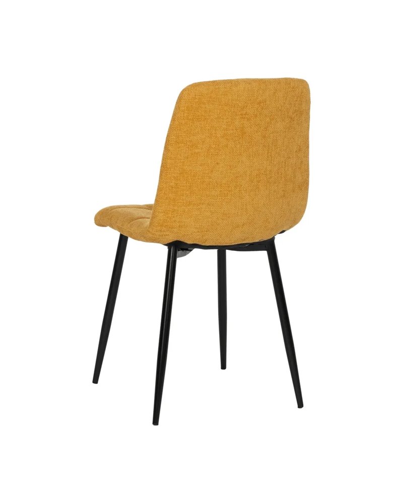 SILLA AMARILLO TEJIDO-METAL CONTRACT 44 X 42 X 89 CM