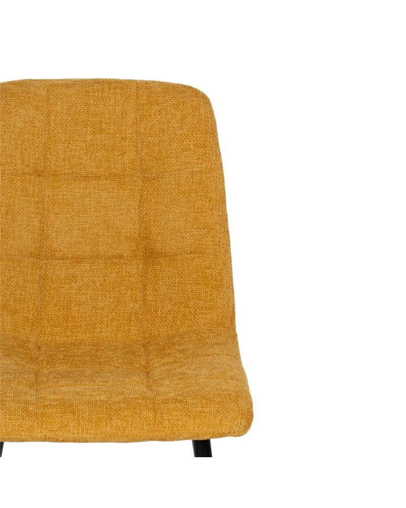 SILLA AMARILLO TEJIDO-METAL CONTRACT 44 X 42 X 89 CM