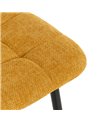 SILLA AMARILLO TEJIDO-METAL CONTRACT 44 X 42 X 89 CM