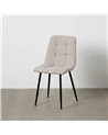 SILLA GRIS TEJIDO-METAL CONTRACT 44 X 42 X 89 CM
