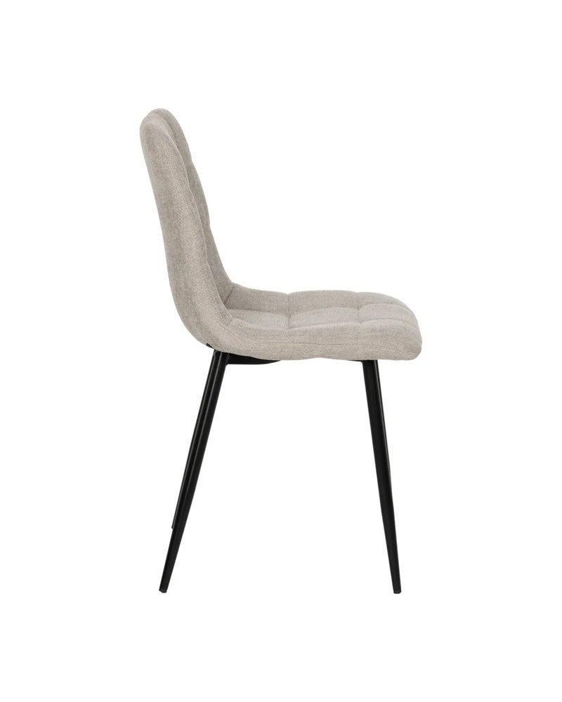 SILLA GRIS TEJIDO-METAL CONTRACT 44 X 42 X 89 CM
