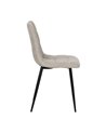 SILLA GRIS TEJIDO-METAL CONTRACT 44 X 42 X 89 CM
