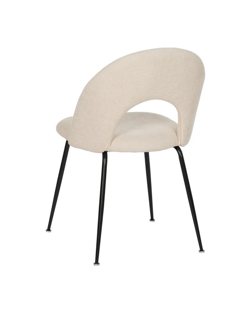 SILLA BLANCO TEJIDO-METAL CONTRACT 49 X 60 X 81 CM