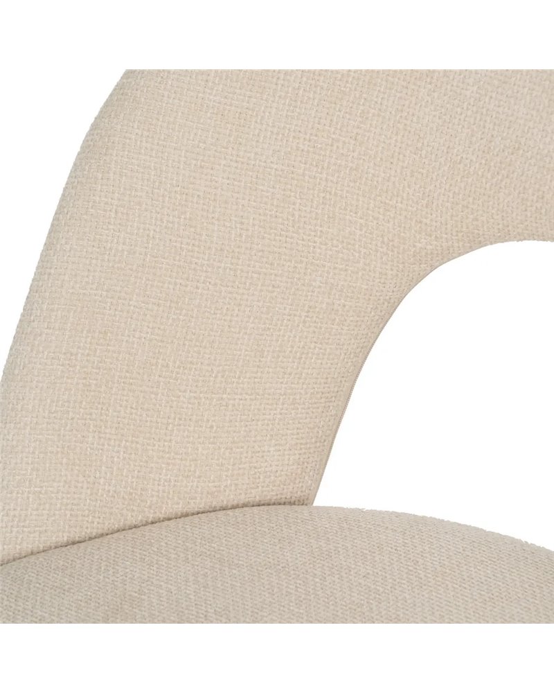 SILLA BLANCO TEJIDO-METAL CONTRACT 49 X 60 X 81 CM