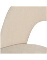 SILLA BLANCO TEJIDO-METAL CONTRACT 49 X 60 X 81 CM