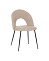 SILLA BEIGE TEJIDO-METAL CONTRACT 49 X 60 X 81 CM