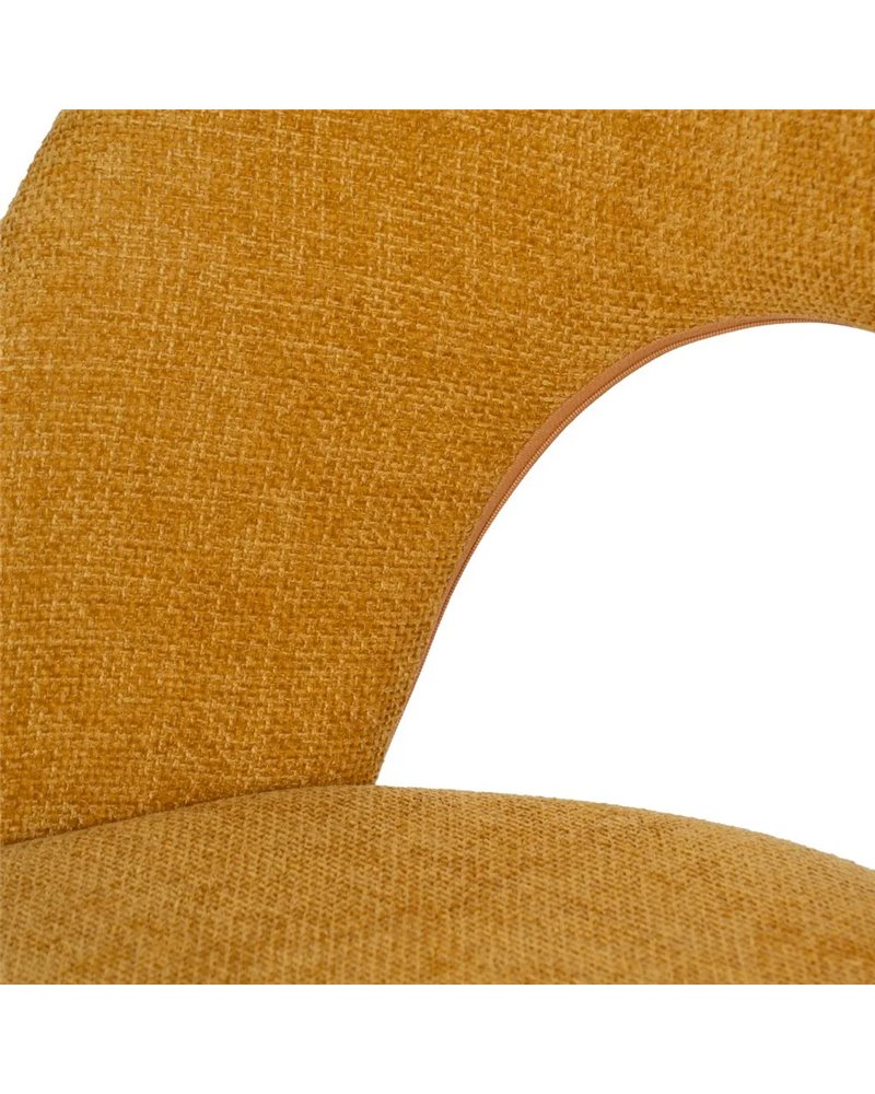 SILLA AMARILLO TEJIDO-METAL CONTRACT 49 X 60 X 81 CM