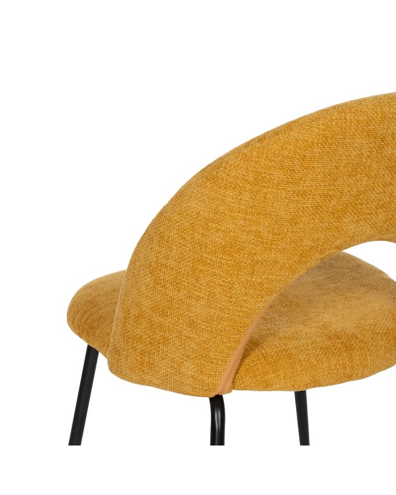 SILLA AMARILLO TEJIDO-METAL CONTRACT 49 X 60 X 81 CM