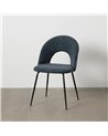 SILLA AZUL TEJIDO-METAL CONTRACT 49 X 60 X 81 CM