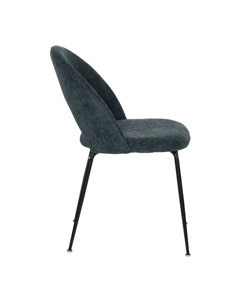 SILLA AZUL TEJIDO-METAL CONTRACT 49 X 60 X 81 CM