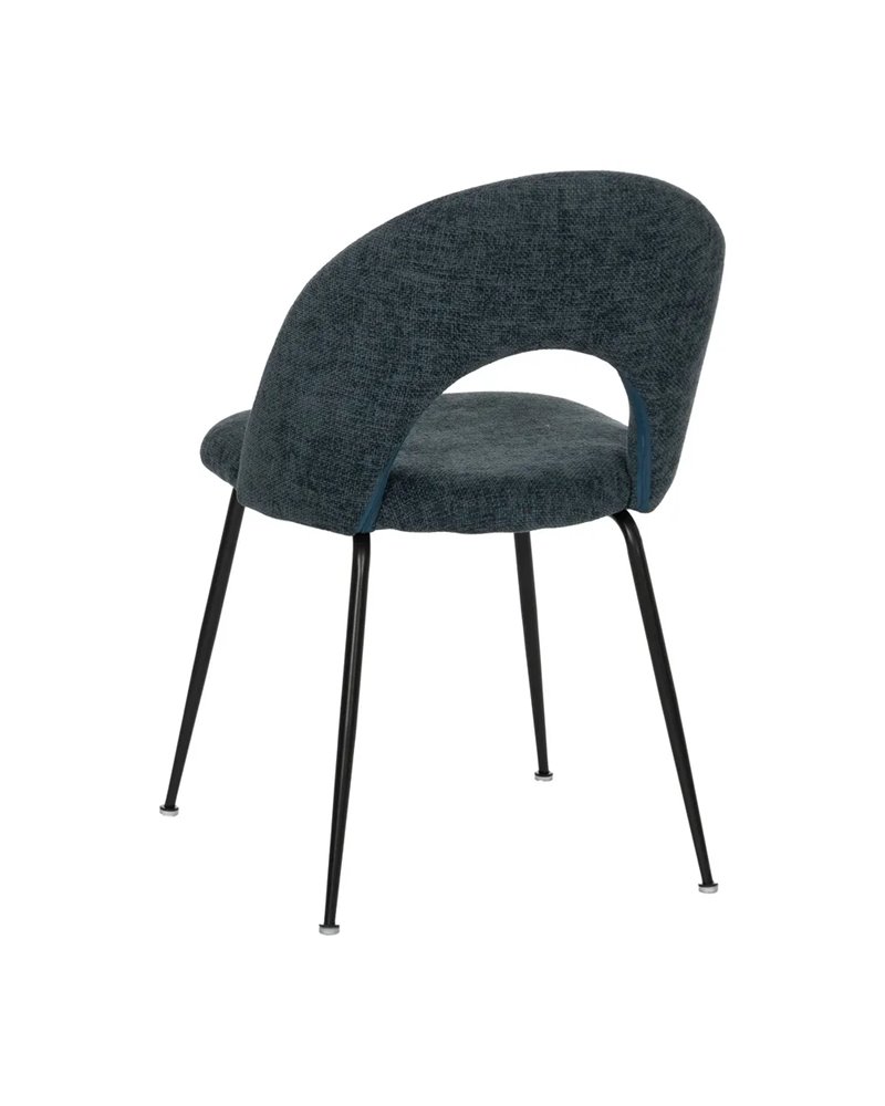 SILLA AZUL TEJIDO-METAL CONTRACT 49 X 60 X 81 CM