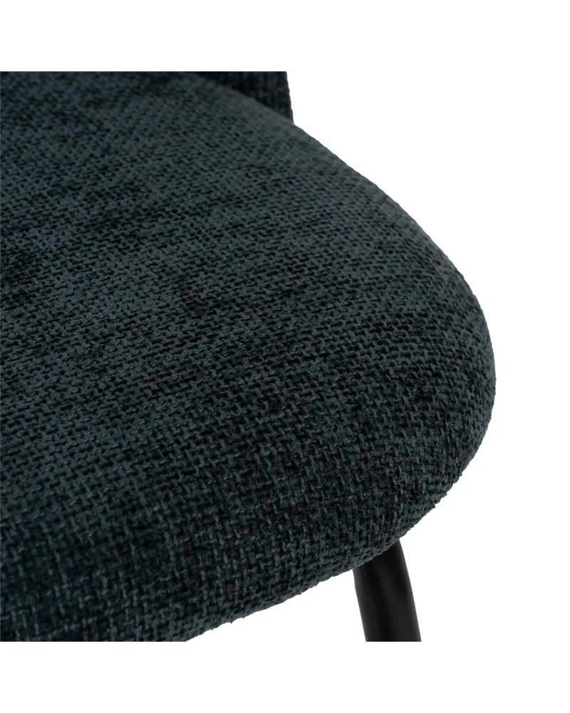 SILLA AZUL TEJIDO-METAL CONTRACT 49 X 60 X 81 CM