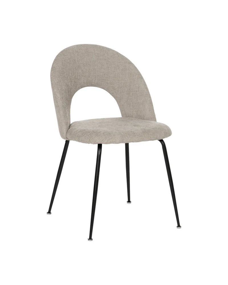 SILLA GRIS TEJIDO-METAL CONTRACT 49 X 60 X 81 CM