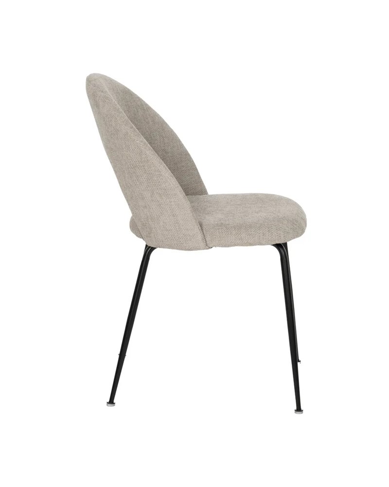 SILLA GRIS TEJIDO-METAL CONTRACT 49 X 60 X 81 CM
