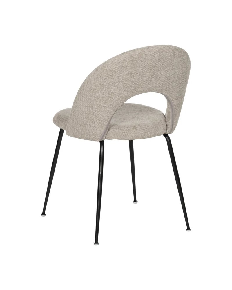 SILLA GRIS TEJIDO-METAL CONTRACT 49 X 60 X 81 CM