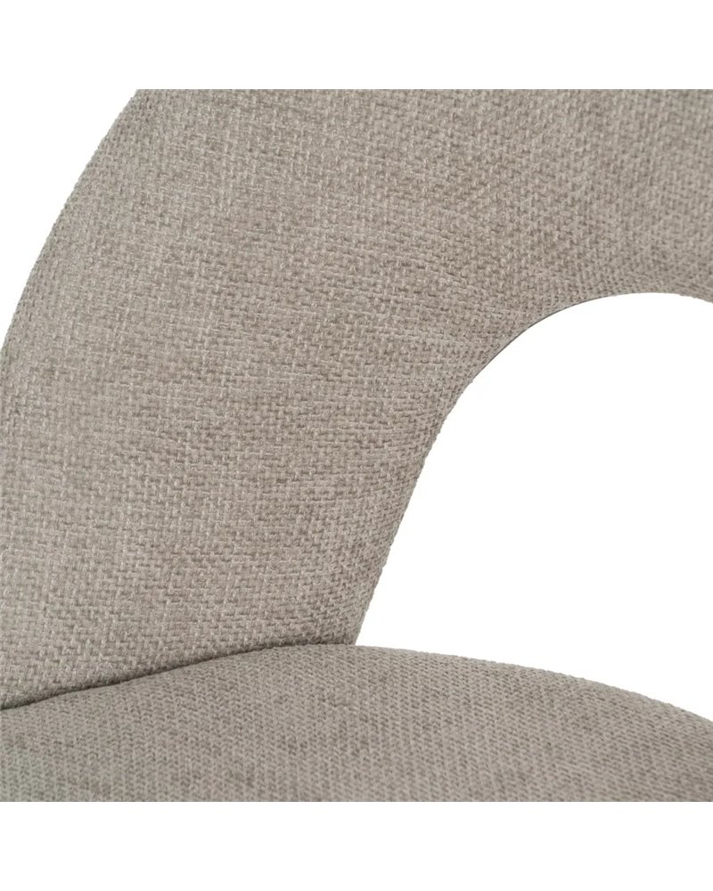 SILLA GRIS TEJIDO-METAL CONTRACT 49 X 60 X 81 CM