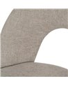 SILLA GRIS TEJIDO-METAL CONTRACT 49 X 60 X 81 CM