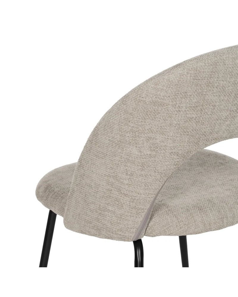 SILLA GRIS TEJIDO-METAL CONTRACT 49 X 60 X 81 CM