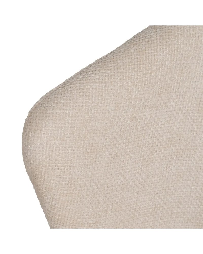 SILLA BLANCO TEJIDO-METAL CONTRACT 59 X 55 X 80 CM