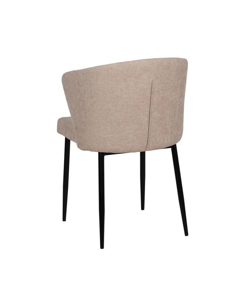 SILLA BEIGE TEJIDO-METAL CONTRACT 59 X 55 X 80 CM