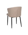 SILLA BEIGE TEJIDO-METAL CONTRACT 59 X 55 X 80 CM