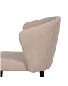SILLA BEIGE TEJIDO-METAL CONTRACT 59 X 55 X 80 CM